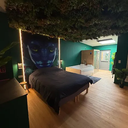 Appartement Capsule Avatar - Balneo Sauna Projecteur Nintendo Mons
